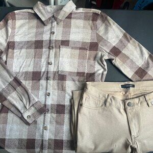 Plaid Brown Shirt